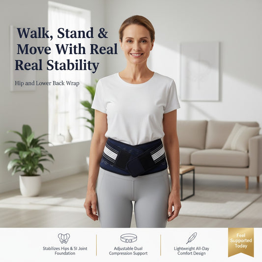 ReliefWave ™ The Complete Hip & Lower Back Wrap For Easier Walking & Standing