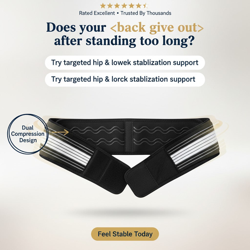 ReliefWave ™ The Complete Hip & Lower Back Wrap For Easier Walking & Standing